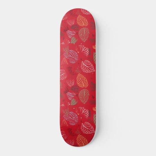 Herfst, lederen patroon skateboard (Voorkant)