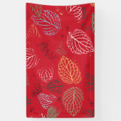 Herfst, lederen patroon spandoek (Verticaal)