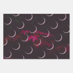 Herfst leest driedubbel papier voor het verpakken inpakpapier vel