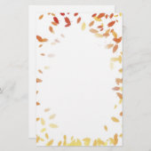 Herfst leest grenspost briefpapier (Voorkant / Achterkant)