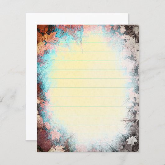 herfst legende Briefpapier (Voorkant / Achterkant)