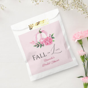 Herfst Liefde Blush Roze Pompoen Rustiek Vrijgezel Bedankzakje