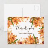 Herfst Liefde Groene Bruiloft Dank Je Wel Briefkaart (Voorkant / Achterkant)