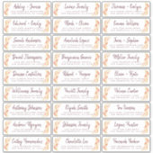 Herfst Liefde Herfst Foliage Gast Adresetiketten Sticker (Voorkant)