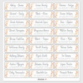 Herfst Liefde Herfst Foliage Gast Adresetiketten Sticker (Vel)