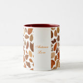 Herfst liefde tweekleurige koffiemok (Center)