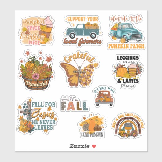 Herfst Liefhebber Sticker Pack (Vel)