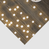 Herfst Lights & Pumpkins Monogram Letter Initiaal Tissuepapier (Detail)