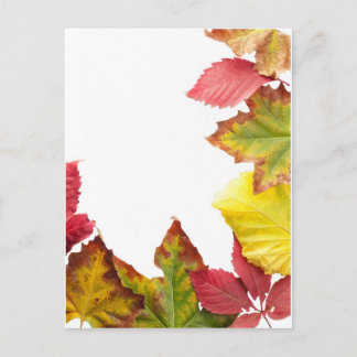 Herfst lijst briefkaart