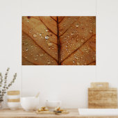 Herfst Lijstafdruk Poster (Keuken)