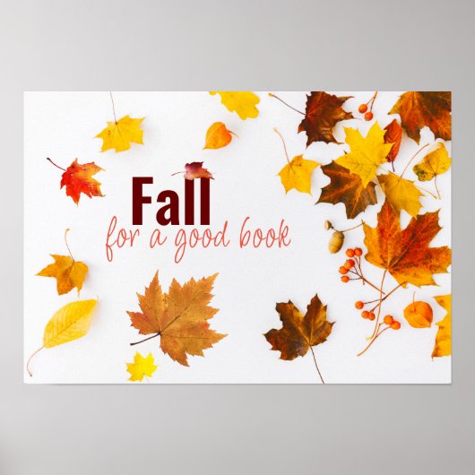 Herfst Literacy Poster Print (Voorkant)