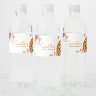 Herfst Little Cutie Pie Baby shower Waterfles Etiket