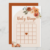 Herfst Little Pumpkin Baby Bingo Baby shower spel Kaart (Voorkant / Achterkant)