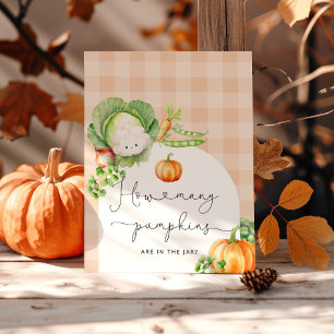 Herfst Lokaal geteelde baby pompoen hoeveel snoepj Poster