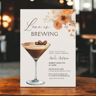 Herfst Love is het brouwen van Martini Vrijgezelle Kaart