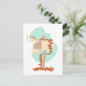 Herfst Mailbox Airmail Briefkaart (Staand voorkant)