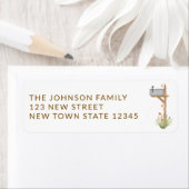 Herfst Mailbox Retouradres Etiket (Insitu)