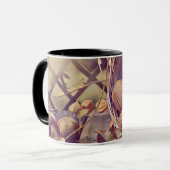 Herfst mand van appels vruchten waterverf mok (Voorkant links)