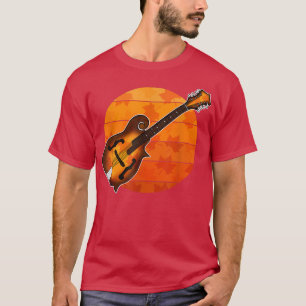 Herfst Mandolin Mandolinist Autumn Thanksgiving Mu T-shirt