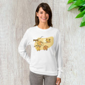 Herfst Maple Bladeren Met Branches En Zonsondergan T-shirt