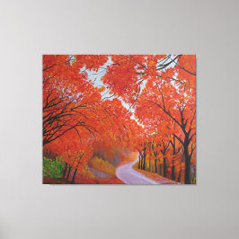Herfst Maple Daejeon Korea Canvas Afdruk