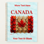 Herfst Maple Leaf Canadese vlag Planner (Voorkant)