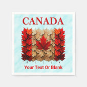 Herfst Maple Leaf Canadese vlag Servet (Voorkant)