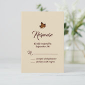 Herfst Maple Leaf RSVP - beige (Staand voorkant)
