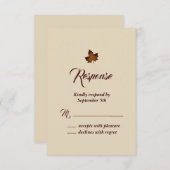 Herfst Maple Leaf RSVP - beige (Voorkant / Achterkant)