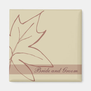 Herfst Maple Leaf Wedding Magneet