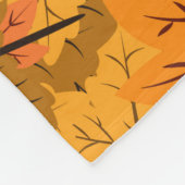 Herfst Maple Leaves Fleece Deken (Hoek)
