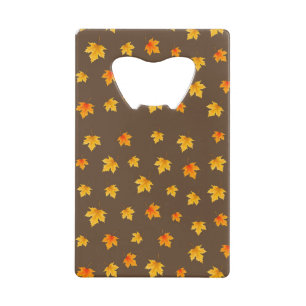 Herfst Maple Leaves Kredietkaart Flessenopener