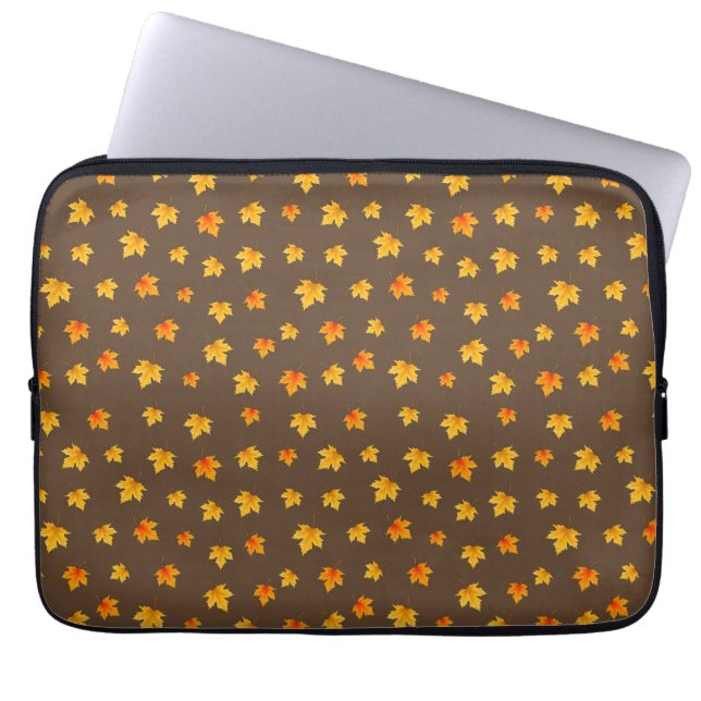 Herfst Maple Leaves Laptop Sleeve (Voorkant)