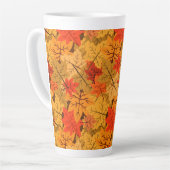 Herfst Maple Leaves Latte Mok (Linkerhoek)