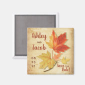 Herfst Maple trekt Weddenschap sparen de Datum Mag Magneet (Voorkant / Achterkant)