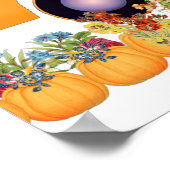 Herfst Market Pumpkin Patch Farmhouse Handmade Tru Poster (Hoek)