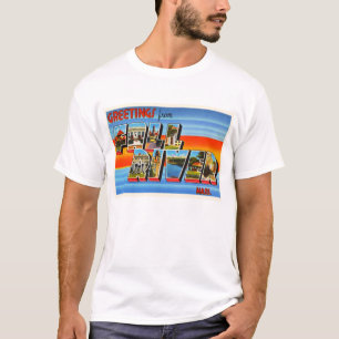 Herfst Massachusetts MA Old Travel Souvenir T-shirt