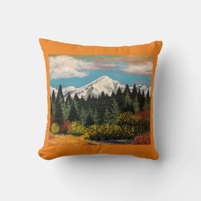 Herfst Meadow Pillow Kussen (Voorkant)