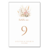 Herfst Meadow Wild Floral Wedding Kaart (Achterkant)
