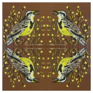 Herfst Meadowlarks Stof