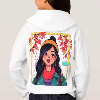 Herfst Meisje Hoodie voor Meisjes – Gezellige Val