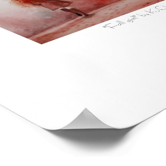 Herfst meisje poster (Hoek)