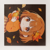 Herfst Meisje Puzzel (Horizontaal)