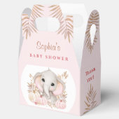 Herfst Meisje Roze Baby shower Kleine Gable Bedankdoosjes (Geopend)