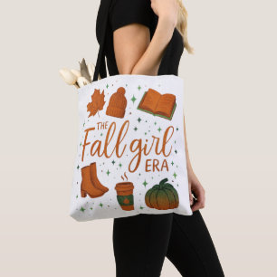 Herfst meisje tijdperk Tote, Autumn girl shirt cad Draagtas