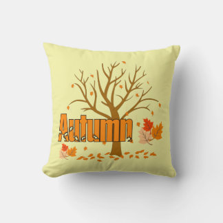 Herfst met Boom & Bladeren Sierkussen