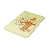 Herfst met boomgaarden en loofbont badmat (Gekanteld)