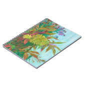 Herfst met chrysanthemum en herfstblad notitieboek (Linkerzijde)