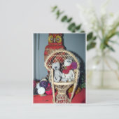 Herfst met een sleepnet briefkaart (Staand voorkant)