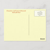 Herfst met een sleepnet briefkaart (Achterkant)